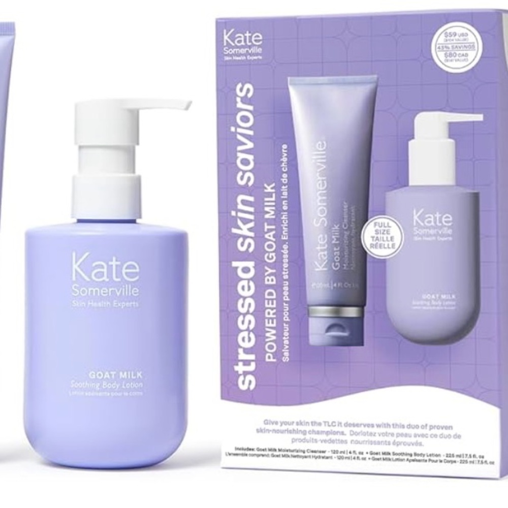 Kate Somerville stressed skin saviors skincare kit